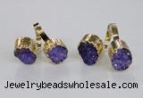 NGR195 10*14mm - 15*20mm oval druzy agate gemstone rings