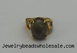 NGR2015 10*15mm faceted oval labradorite gemstone rings