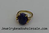 NGR2072 10*15mm faceted oval lapis lazuli gemstone rings