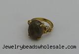 NGR2095 10*15mm faceted oval labradorite gemstone rings