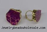 NGR263 22*30mm - 30*40mm freeform sea sediment jasper rings