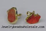 NGR264 22*30mm - 30*40mm freeform sea sediment jasper rings