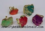 NGR269 22*30mm - 30*40mm freeform sea sediment jasper rings