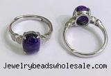 NGR3015 925 sterling silver with 8*10mm oval charoite rings