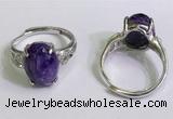 NGR3027 925 sterling silver with 10*14mm oval charoite rings