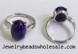 NGR3028 925 sterling silver with 10*14mm oval charoite rings