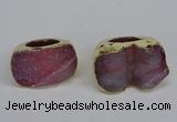 NGR305 25*40mm - 30*35mm freeform druzy agate gemstone rings