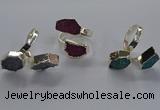 NGR355 13*18mm - 15*20mm freeform druzy agate rings wholesale