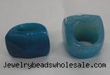 NGR43 20*30*35mm faceted freeform agate gemstone rings