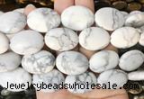 OVBS03 15 inches 18*25mm oval white howlite gemstone beads wholesale