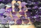 OVBS25 15 inches 13*18mm oval amethyst gemstone beads wholesale