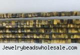 RBBS01 15 inches 2*4mm heishi yellow tiger eye gemstone beads