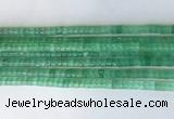 RBBS06 15 inches 2*4mm heishi green aventurine gemstone beads