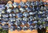 RGBS06 15 inches 16mm star blue spot jasper gemstone beads