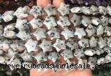 RGBS18 15 inches 16mm star kiwi jasper gemstone beads wholesale