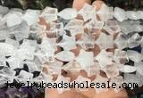 RGBS19 15 inches 16mm star white crystal gemstone beads wholesale