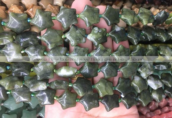 RGBS25 15 inches 16mm star taiwan jade gemstone beads wholesale