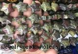 RGBS43 15 inches 20mm star dragon blood jasper gemstone beads