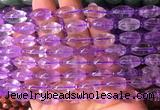 RIBS01 15 inches 8*13mm rice amethyst gemstone beads wholesale