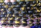 RIBS08 15 inches 8*13mm rice yellow tiger eye gemstone beads wholesale