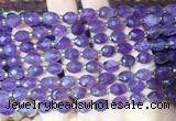 RIBS25 15 inches 6*8mm faceted rice amethyst gemstone beads