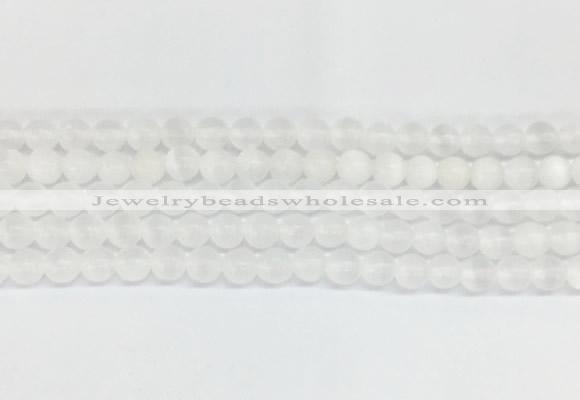 SEBS01 15 inches 6mm round selenite gemstone beads wholesale