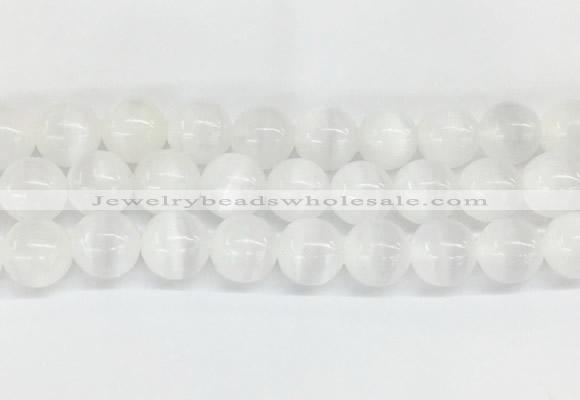 SEBS04 15 inches 12mm round selenite gemstone beads wholesale