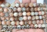 SSBS02 15 inches 8mm round sunstone beads wholesale