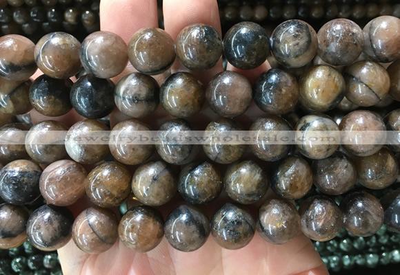 STBS01 15 inches 12mm round staurolite Jasper beads wholesale