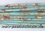 TBBS08 15 inches 4*13mm tube synthetic sea sediment jasper beads