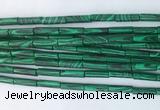 TBBS10 15 inches 4*13mm tube synthetic malachite gemstone beads