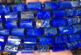 TBBS102 15 inches 10*14mm faceted tube lapis lazuli gemstone beads