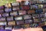 TBBS105 15 inches 10*14mm faceted tube pietersite gemstone beads