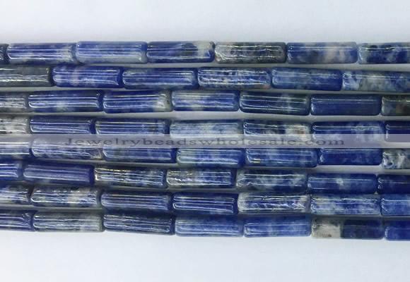 TBBS14 15 inches 4*13mm tube sodalite gemstone beads