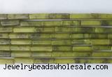 TBBS18 15 inches 4*13mm tube Taiwan jade gemstone beads