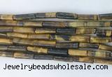 TBBS31 15 inches 4*13mm tube yellow tiger eye gemstone beads