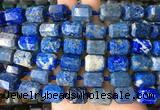 TBBS51 15 inches 12*16mm faceted tube lapis lazuli beads wholesale