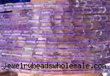 TBBS60 15 inches 5*7mm tube amethyst gemstone beads wholesale