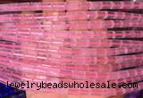 TBBS62 15 inches 5*7mm tube rose quartz gemstone beads wholesale