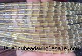 TBBS65 15 inches 5*7mm tube lemon quartz gemstone beads wholesale