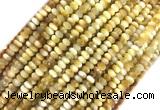 TEBS01 15 inches 2*4mm faceted rondelle golden tiger eye beads