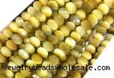 TEBS04 15 inches 6*10mm faceted rondelle golden tiger eye beads