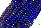 TEBS31 15 inches 5*8mm faceted rondelle blue tiger eye beads