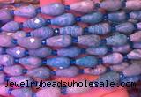 TRBS16 15 inches 8*16mm faceted teardrop amazonite gemstone beads