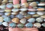 TRBS27 15 inches 13*18mm flat teardrop colorful amazonite gemstone beads