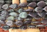 TRBS46 15 inches 13*18mm flat teardrop lepidolite gemstone beads wholesale